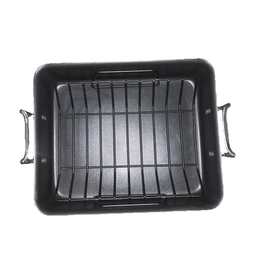 Calphalon Hard-Anodized Nonstick 16” (13”x16”) Roasting Pan with Rack (1805) - Picture 7 of 17