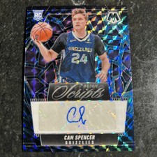 2024-25 Mosaic Cam Spencer Rookie Scripts RC Genesis Auto Memphis Grizzlies