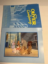 OLIVER & COMPANY DISNEY STORE COMMEMORATIVE 1996 VINTAGE 11x14" LITHOGRAPH, MINT