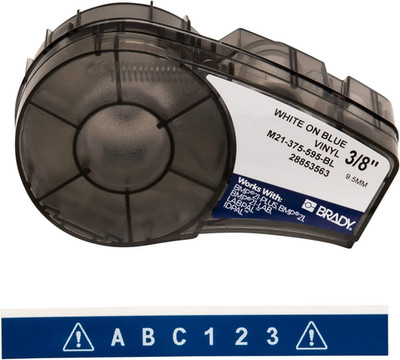 Authentic (M21-375-595-BL) All-Weather Vinyl Label for Indoor/Outdoor ID, Lab an
