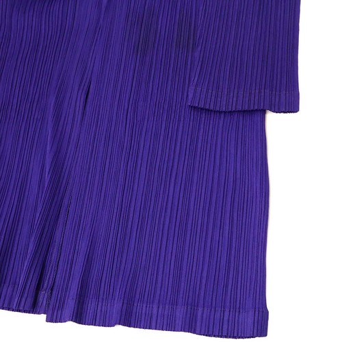 Issey Miyake Pleats Please Strickjacke Oberteile Langarm Polyester 100 Blau 4 - Bild 5 von 9