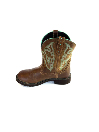Justin Gypsy L9606 braune Damen-Westernstiefel aus Leder Cowgirl Größe 8,5 B L9606 - Bild 9 von 10