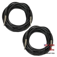 Professional 12 Gauge 1/4" to 1/4" TS Speaker Cables - 12AWG 50ft DJ/PA 50 Feet