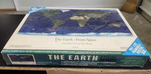 The Earth From Space: First Satellite View; 1000 Piece Jigsaw Puzzle, *READ, NOS - Picture 9 of 11