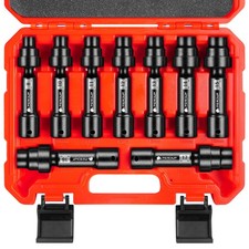 9-pcs 12 Drive Driveline Limited Clearance Socket Set12-point Metric Sockets