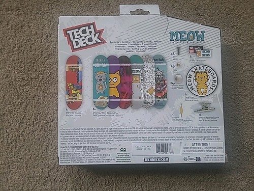 Tech Deck Meow Power Pack Skateboards Cat Mariah Duran 7 Boards Sticker - Picture 4 of 7