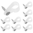  200 Pcs Electrical Cord Clips Wall Wire Cable Holder Clamps for Cords