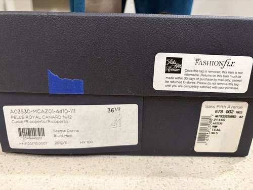 $975 Sergio Rossi Teal Blue Cachet Suede Celeb Heels Stiletto Shoes 36.5 w/ Box - Picture 14 of 14