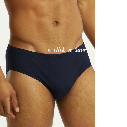 6 Pack Men's ULTRA Solid Cotton Knocker Bikini Brief Underwear Assorted Colors - Picture 3 of 5