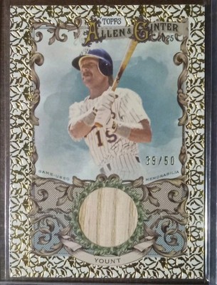 2025 Topps Allen & Ginter - Robin Yount #AGR-RY - Gold Foil Filagree Relic /50