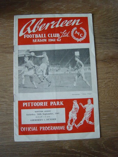 1961/62 ABERDEEN v DUNDEE *****LEAGUE WINNERS*****