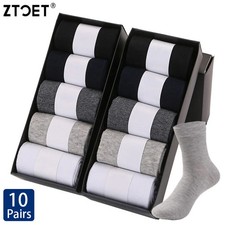 10Pairs Brand Men's Cotton Socks New Style Black Business Men Socks Soft Breatha