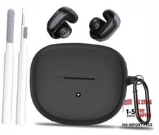 for New Bose Ultra Open Earbuds Case with Cleaner Kit 2024, Soft Black