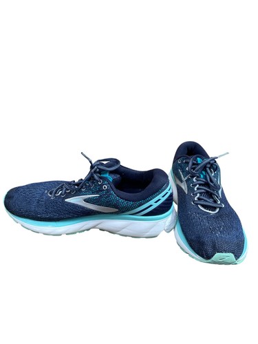 Zapatos para correr Brooks Ghost 11 para mujer azul verde talla 10D SKU 9167 - Imagen 2 de 12