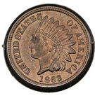 1863 Indian Head Cent | ALMOST UNC