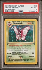 1999 Pokemon Jungle Venomoth #13/64 Holo 1st Edition PSA 6