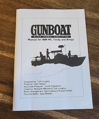 Gunboat Accolade River Combat Simulation Commodore Amiga Big Box Complete - Picture 12 of 16