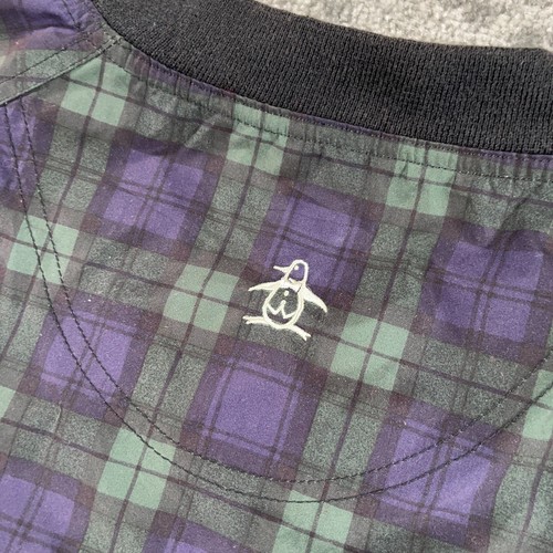 VTG Grand Slam Golf Windbreaker Jacket Mens XL Tartan Plaid Pullover 90s Logo - Picture 8 of 15