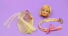 Vintage 1966 HAIR FAIR Blonde BARBIE Doll TNT Head w/ Braid + Hairpiece Japan