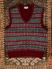 Lovely Shetland Wool Fair Isle Vest SzL Hong Kong