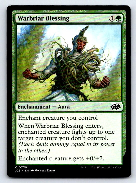 Warbriar Blessing 739 Common Foundations Jumpstart Magic: The Gathering