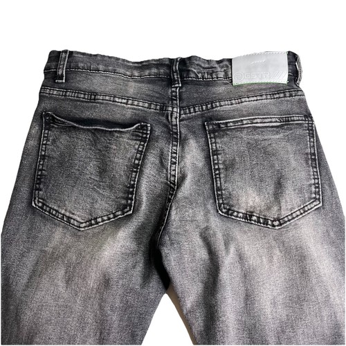 Pantalones de mezclilla R GSTR para hombre 30x29 calce ajustado parche lavado con ácido desgastado - Imagen 2 de 10