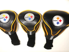Pittsburgh Steelers Golf 3-Pack Contour Head Covers Team Golf NFL