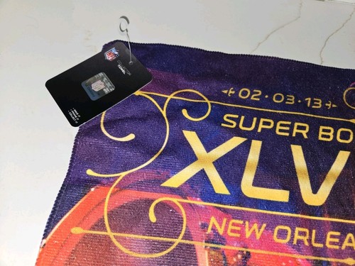 NWT Super Bowl 47 / XLVII Collector Towel New Orleans 2-3-13 Ravens 49ers RARE! - Picture 4 of 7