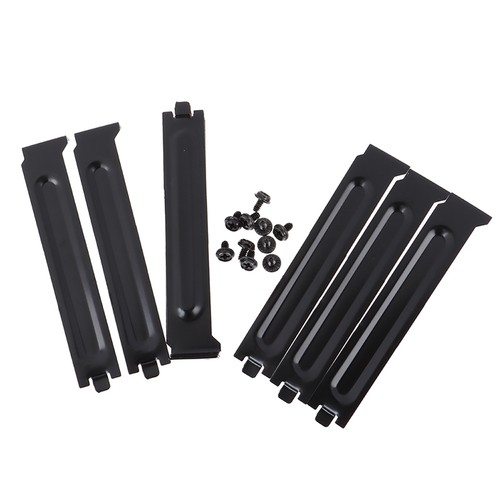 10 x Black PCI Chassis Slot Covers Bracket with Screws Blanking Pl.zhJ_bf _mo - Photo 9/12