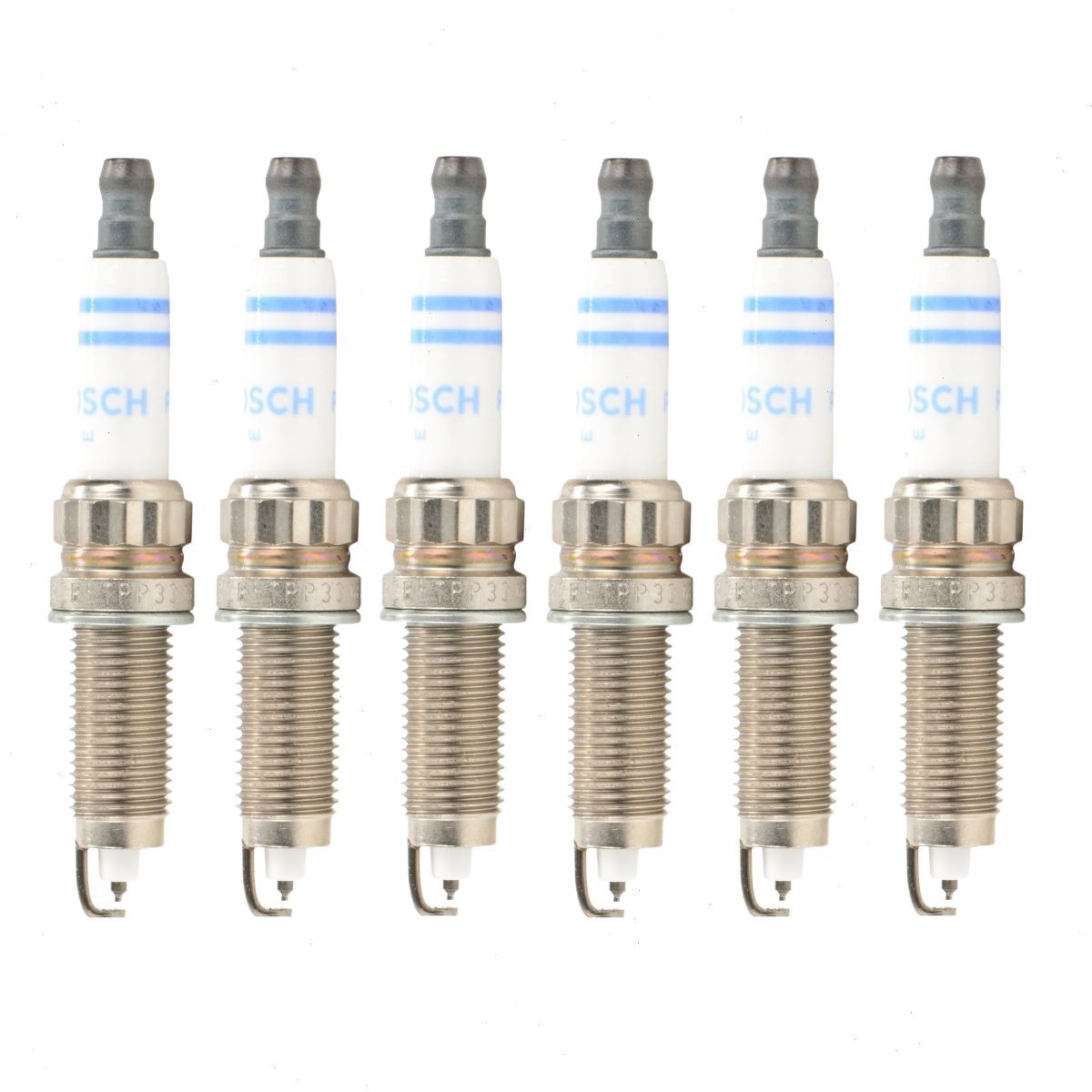 6 pc Bosch Double Platinum Spark Plugs for 2014-2016 BMW M235i 3.0L L6 bd