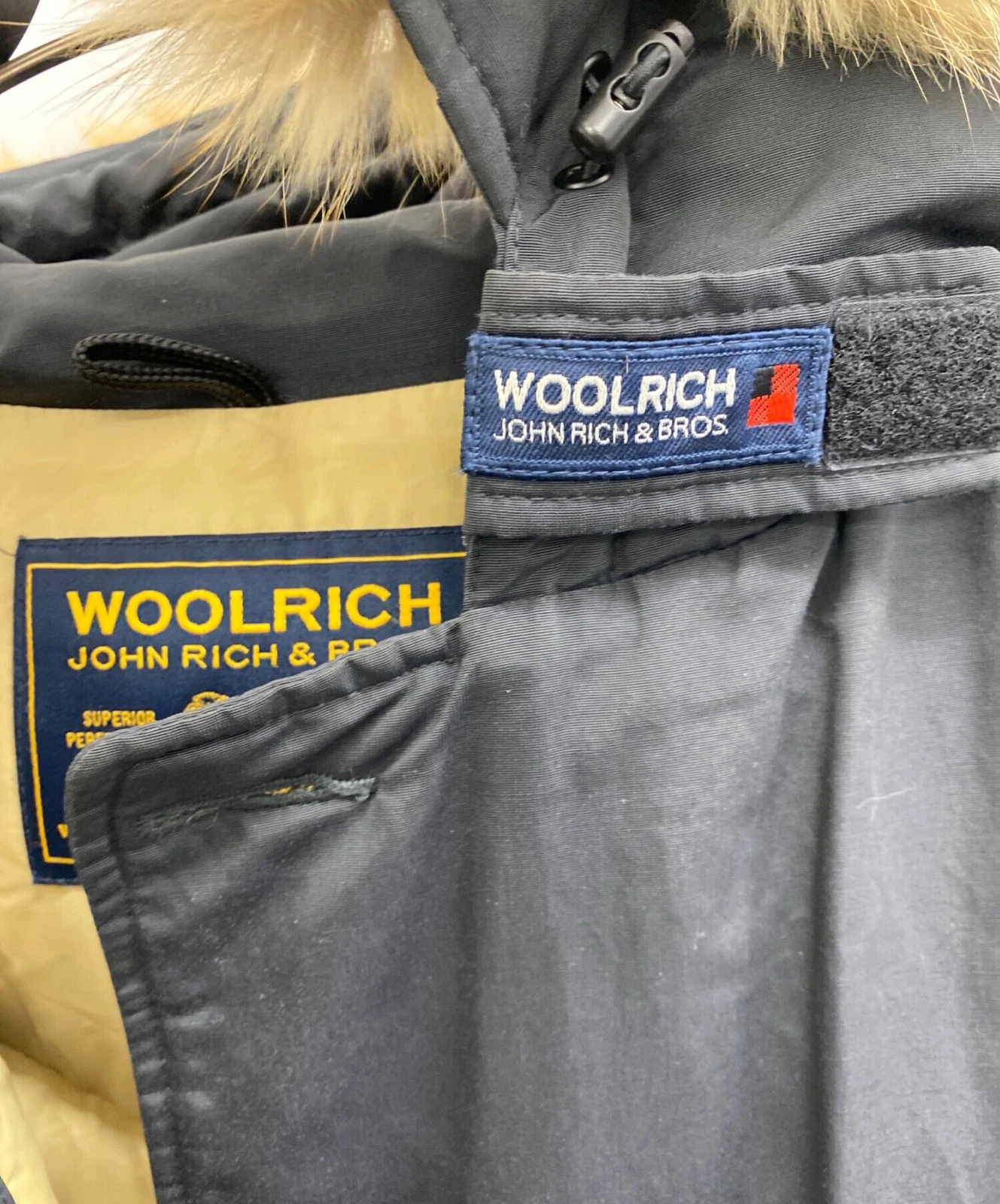Woolrich Arctic Parka Men's Size 2XL Black - product detail image 5