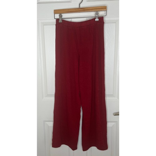 Pantalones de salón Banana Republic rojos de pierna ancha holgados cómodos para mujer talla XS - Imagen 7 de 7