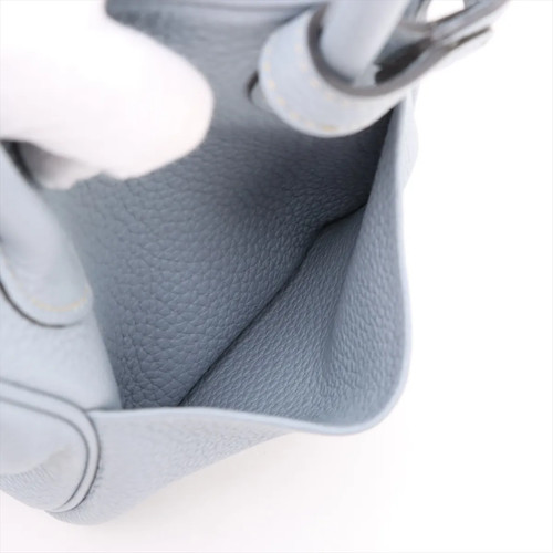 Hermès Lindy 26 Taurillon Clemence Blue Lin Silber Metallbeschläge □Q:2013 - Bild 12 von 17