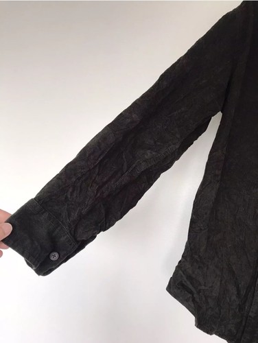 Croft & Barrow Cord Vintage Hemd Gr. M Grün Khaki Langarm 100% Baumwolle - Bild 10 von 10