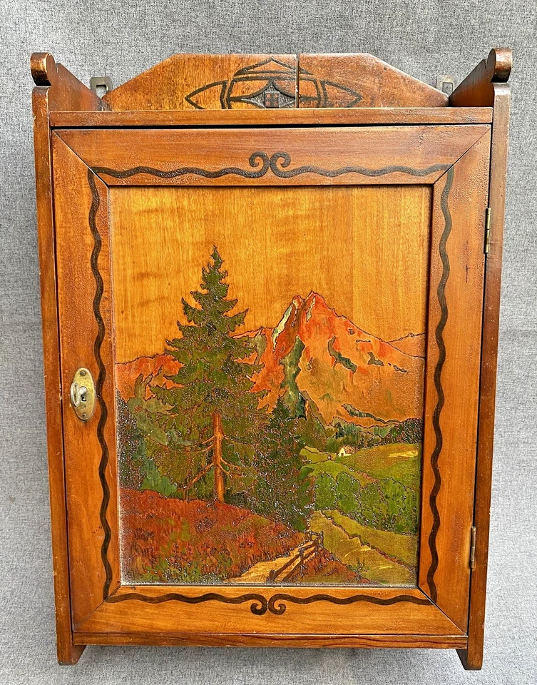 Mueble boticario francés antiguo principios de 1900 madera Foto 2 de 4