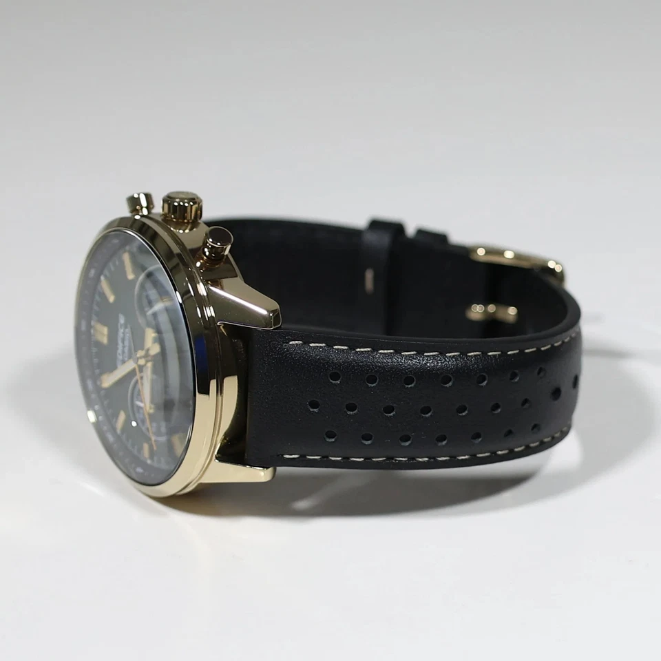 Reloj cronógrafo Casio Edifice tono dorado esfera verde para hombre EFR-575CL-3AEF Foto 4 de 4