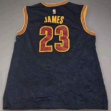 LeBron James 23 Cleveland Cavaliers Adidas Swingman Jersey Men  s Medium