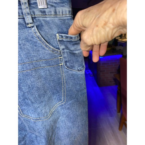 Vaqueros mujer GOZO NUEVOS CON ETIQUETAS. Bolsillos irregulares. Vaqueros divertidos. Talla 36 - Imagen 8 de 9