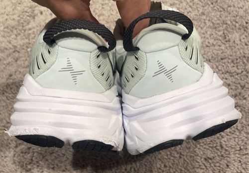 Hoka Bondi X Damen Sportschuhe Größe 6,5 B weiß grün - Bild 8 von 12