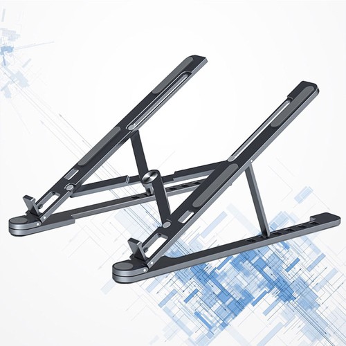 Aluminum Alloy Computer Stand for Laptop Cooling Rack Portable Fold - 第 9/11 張圖片