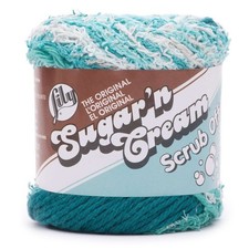 Lily Sugar'n Cream Yarn - Scrub Off-Deep Turquoise