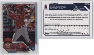 2023 Topps Chrome Update Prism Refractor Zach Neto #USC34 Rookie RC