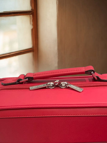 Michael Kors donna piccolo trolley da viaggio valigia borsa bagaglio lampone scuro - Foto 6 di 15