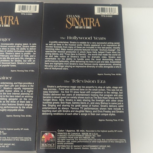FRANK SINATRA - HIS LIFE AND TIMES (1997) Collector's Edition Set - 10 VHS TAPE - Picture 11 of 13