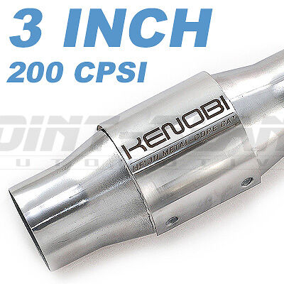 Kenobi 3" Inch Metal Cat High Flow Metal Core 200 Cell Catalytic Converter - Picture 1 of 4