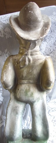 The Lone Ranger Chalkware, Vintage!  Western Cowboy!  Antique! - Picture 2 of 2