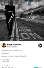 Thomas Lassar (Crystal Blue) ~ From Now On CD 2023 Hi-Tech AOR Melodic Rock WOA