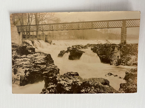 RPPC, Linton Falls and New Tin Bridge, Skipton, Yorkshire Posted 1904