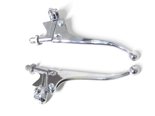 Triumph Tiger Cub Universal 7/8" Handlebars Clamp On Brake & Clutch Levers - Picture 2 of 3