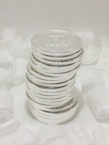 10 x 1 Troy Ounce .999 Fine Silver Round by Scottsdale Mint "2020" "RESERVE". - Imagen 21 de 24